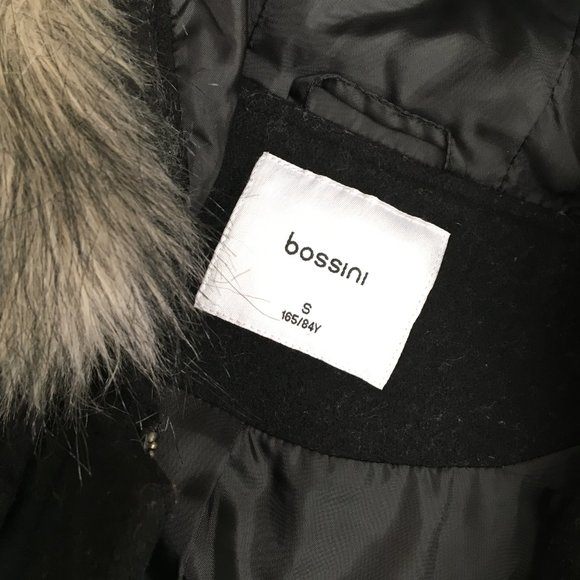 Bossini Women's 61% Wool Black Duffle Coat (LIKE NEW!) - Picture 2 of 9